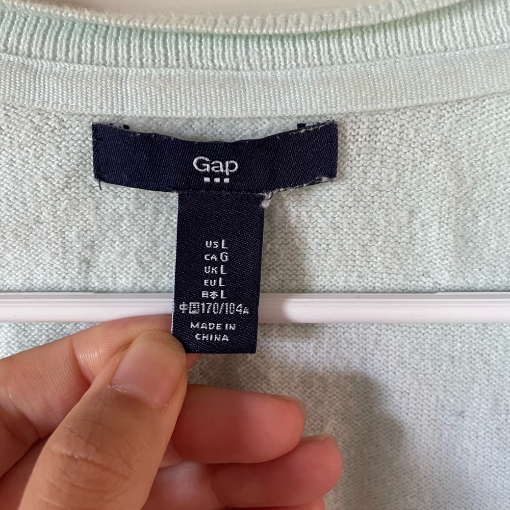 Gap mint v neck cardigan - Picture 3 of 4